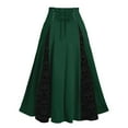 thumbnail image 4 of Busydd Womens Skirts Vintage Lace Patchwork Gothic Skirts Medieval Halloween Costume S, 4 of 4