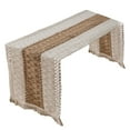 thumbnail image 1 of FUYPSE 2026 New Arrivals Decorative Table Lamp 11 X 55 Inch Farmhouse Style Cotton Linen Table Runner with Handmade FringedRustic Jute Burlap Table Runners 55 Inches Long for Dining RoomDresser Decor, 1 of 5