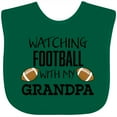 thumbnail image 3 of Inktastic Watching Football with My Grandpa Boys or Girls Baby Bib, 3 of 4