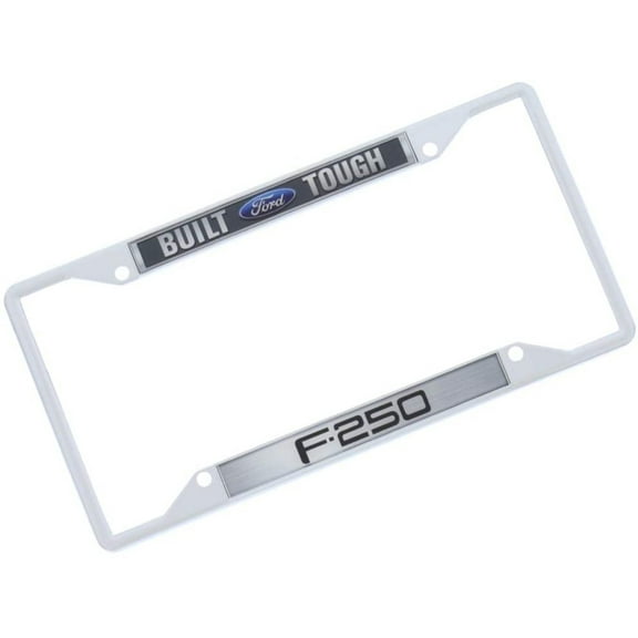 Ford Built Tough F250 License Plate Frame (Black)