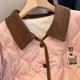 thumbnail image 2 of Chaqueta Acolchada Extragrande para Mujer, con Botones y Bolsillo. Rosa XL, 2 of 4