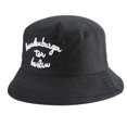 thumbnail image 2 of Hombres Mujeres al aire libre ala ancha pescador sombrero de cubo protección solar transpirable (negro), 2 of 8