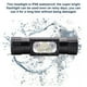 thumbnail image 4 of Faro 3000lm LED recargable 5 Modo Cabeza ajustable Linterna Sensor de movimiento manos libres Pesca Noche Montar faros H05B-GCG2 Luz azul Scienceny OD003513-02B, 4 of 7