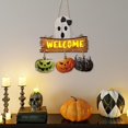thumbnail image 5 of sruoe Halloween Decor, Hanging Decorations Halloween Party, Halloween Welcome Door Sign, Venue Layout Props Hanging Ghosts, Halloween Scene Decoration Pendants for Indoor Living Room, 5 of 6