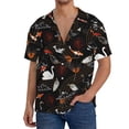 thumbnail image 1 of Fotbe Animal Koi Fish Camisa Estampada de Manga Corta para Hombre, Casual de Verano, Estilo Playero, Sin Arrugas-X-Large, 1 of 5