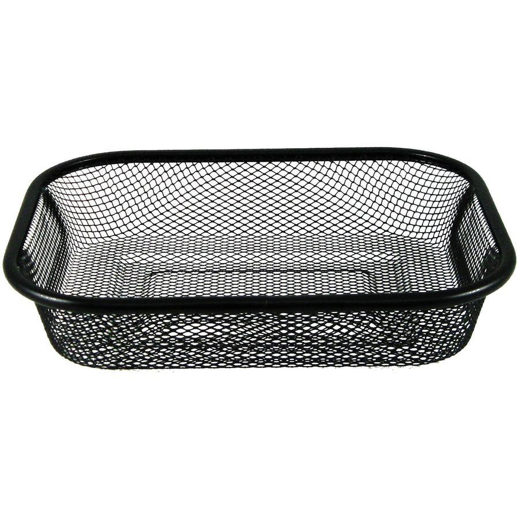 RDI Square Wire Basket Organizer - Lightweight, Durable, Bend Resistant - Black - Wire - 12 / Carton RDI Square Wire Basket Organizer - Lightweight, Durable, Bend Resistant - Black - Wire - 12 / Carton