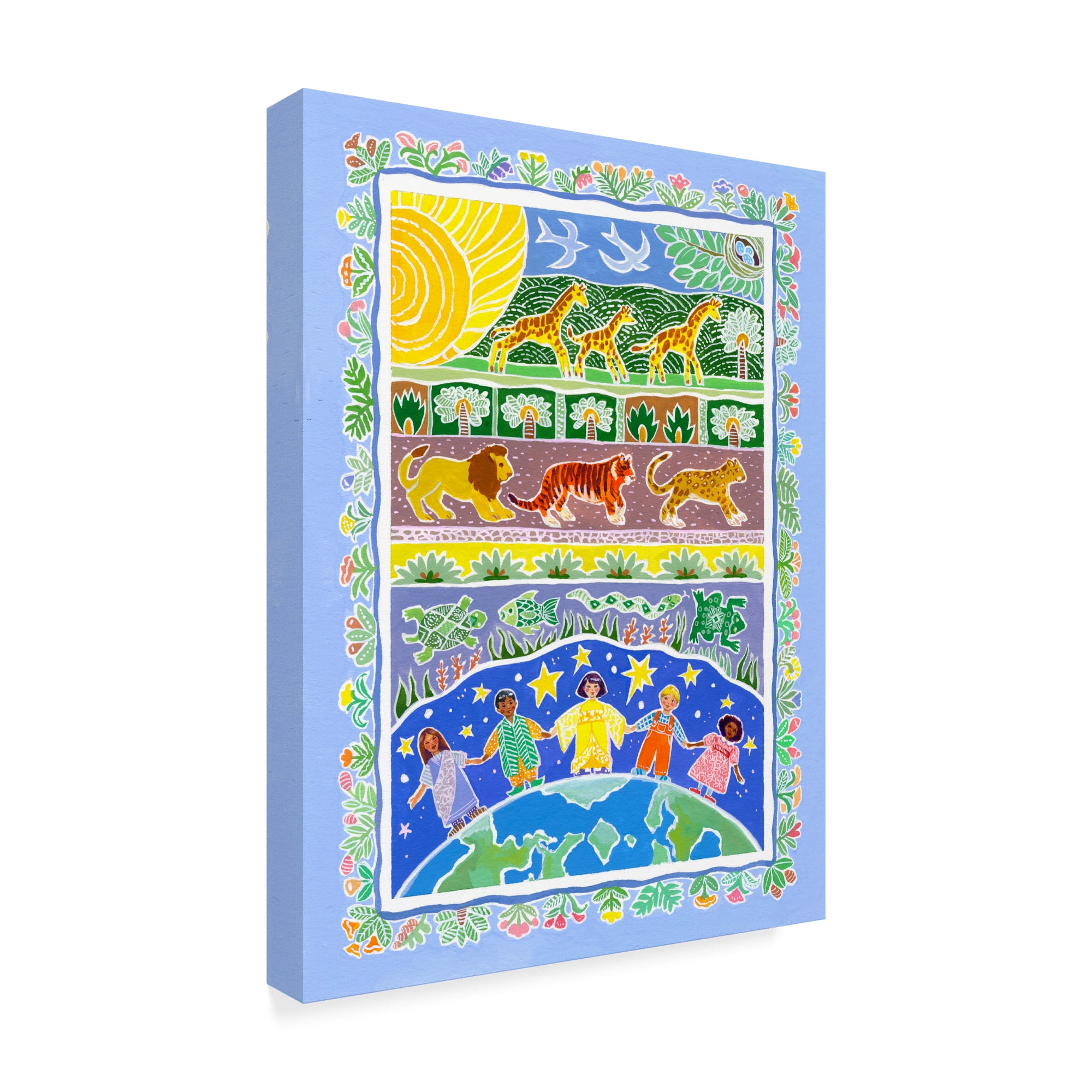 Trademark Fine Art 'Children Of The World' Canvas Art by Geraldine Aikman