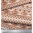 thumbnail image 3 of Soimoi Georgette Viscose Fabric Aztec Geometric Printed Fabric 1 Yard 42 Inch Wide, 3 of 3