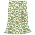 thumbnail image 2 of Fotbe Cute Chubby Frog Manta de Franela Acolchonada con Estampado, Súper Suave y Esponjosa, Extra Grande para Sofá, Cama, Uso Todo el Año-60"x50", 2 of 7