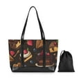 thumbnail image 7 of FORMRS Canvas Laptop Tote Bag for Women with 15.6" Computer Compartments Shoulder Handbag, Chocolate Cakes, 7 of 7