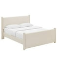 thumbnail image 5 of Modway Rael Performance Velvet King Platform Bed in Alabaster, 5 of 9