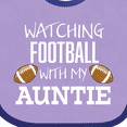 thumbnail image 4 of Inktastic Watching Football with My Auntie Boys or Girls Baby Bib, 4 of 4