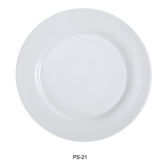 Porcelain Dinner Plate, Bone White - 12 in. - Pack of 12