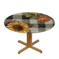 thumbnail image 3 of HAOXIT Pumpkin Round Tablecloth - Fall Farmhouse Table Cloth Thanksgiving Table Cover for Holiday Home 46-50, 3 of 8