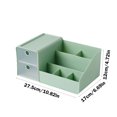 thumbnail image 3 of TZYUDK Multi Drawer Cosmetic Storage Box for Small Items Makeup Brushes Organization Desktop Vanity Counter Classified Compartments Green Plastic, 3 of 6