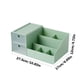 thumbnail image 3 of Organizador pequeño de cajones cosméticos - caja de sobremesa de plástico de 27,5x17x12cm para maquillaje, joyería y papelería - blanco, verde, rosa, 3 of 6