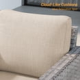 thumbnail image 5 of ACEGOSES 3-Piece Patio Sofa Set Rattan Outdoor Furniture Set Three-Seat Sofa Ottomans Suiting Backyard, Poolside and Patio,Sand, 5 of 6