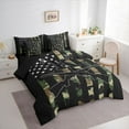 thumbnail image 3 of Manfei Cartoon Initial K Letter Bedding Comforter Set 7pcs for Kids, Camo US Flag King Bedding Sets, Rustic Farmhouse Hunting Reversible Bed Sheets, Ultra Soft Bedroom Decor, 3 of 7