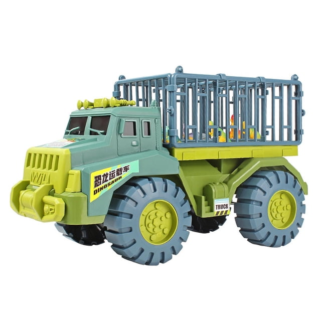 Juguetes de dinosaurios para niños perfecl transporte de camiones vehículos de transporte coches de juguete animales de juguete Verde