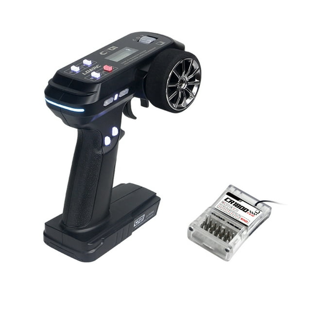 Transmisor de control remoto de 2,4 GHz con receptor de 8 canales para doble pista