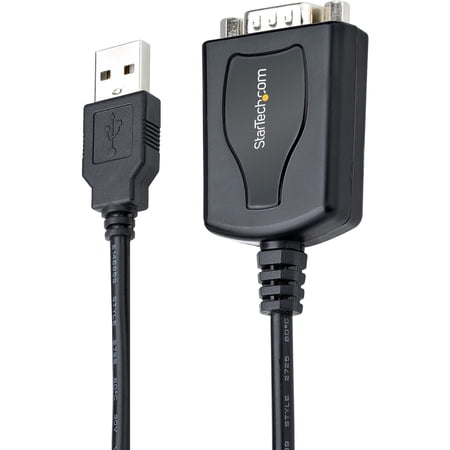 StarTech 1P3FPC-USB-SERIAL USB-RS232Cシリアル変換ケーブル (USB 2.0/91cm/COMポート番号保持機能/USB Type-Aオス・DB9オス/Windows &amp; macOS)