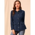 thumbnail image 3 of Chaqueta Utilitaria Allegra K Azul Marino XL Mujer, 3 of 6