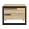 thumbnail image 2 of Accent Table with a Pull Out Tray and 2 Storage Drawers Brown and Black, 2 of 5
