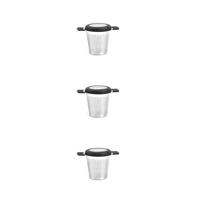 Colador de hojas sueltas de té Billuyoard acero inoxidable Negro 10.4x7cm