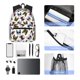 thumbnail image 4 of Disketp Bulldog Sunglasses Face Mochila Ligera Clásica con Múltiples Bolsillos, Mochila Casual para Hombre y Mujer, Ideal para Escuela, Trabajo y Viajes, 4 of 6