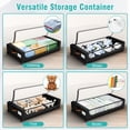 thumbnail image 2 of Under Bed Storage with Wheels, Under Bed Storage Containers, Under the Bed Storage Organizer with Clear Lids - Rolling Drawers & Bins for Clothes,Shoes,Toys, 2-Pack (Black), 2 of 8