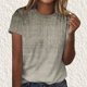 thumbnail image 5 of Camiseta de Cuello Redondo de Manga Corta Impresa de los Pantalones Cortos de las Mujeres, Poliéster de Lentejuelas de Partido de Moda, 5 of 8