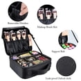 thumbnail image 4 of Bolsa de maquillaje de viaje JAMW Bolsa de tren de maquillaje 10.4 pulgadas Negro Sencillez, 4 of 5