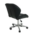thumbnail image 2 of ViscoLogic JAGER Quilted Comfort Computer Desk Office Chair Stool (Black), 2 of 8