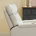 thumbnail image 6 of Aemeios Swivel Power Recliner Chair with Massage and Heat, Single Timing Massage Rocking Chair with USB Port and Cup Holders, Rocker Sofa with Storage Space for Living Room Home Theater, Light Gray, 6 of 9
