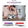 thumbnail image 4 of [PST] Samsung Galaxy A54 5G Kickstand Rotating Ring Case, Heavy Duty Hybrid Shock Absorption Rugged Hard Phone Case Cover, 4 of 5