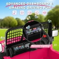 thumbnail image 4 of Farmdex 24V Ride on Car, Ride on Truck for Toddlers with Remote Control, Electric Car for Boys Girls Age 3+, Bluetooth, Music, LED Lights, Spring Suspension, 3 Speeds, Pink, 4 of 10