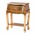 thumbnail image 2 of Baxton Studio Harriet Classic 1-Drawer End Table, 25-5/8"H x 19-3/4"W x 12-5/8"D, Gold, 2 of 8
