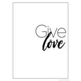thumbnail image 2 of Villa, Mlli 15x18 White Modern Wood Framed Museum Art Print Titled - Give Love, 2 of 4