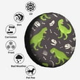 thumbnail image 6 of Kll Dinosaur Skeleton Seamless Grunge Pattern Tire Cover,Universal Wheel Tire Cover For Trailer, Rv, Suv, Truck,Camper And Many Vehicle,(17 Inch), 6 of 7