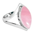 thumbnail image 3 of 925 Sterling Silver Women Jewelry Rose Quartz Ring, 3 of 9