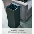 thumbnail image 5 of Yamazaki Home Trash Can, Black, Steel, 7.25 gallons, 27 liters, Handles, Lid, No Assembly, 5 of 7