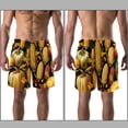 thumbnail image 3 of luoweisi Men's Beach Shorts Quick Dry Swim Trunks with Mesh Lining Thanksgiving Corn 2XL, 3 of 5