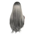 thumbnail image 4 of Pelucas para Mujer Peluca Larga Sintética Sintética Cosplay Peluca Larga de Pelo - Gris Baoblaze Pelucas de mujer, 4 of 8