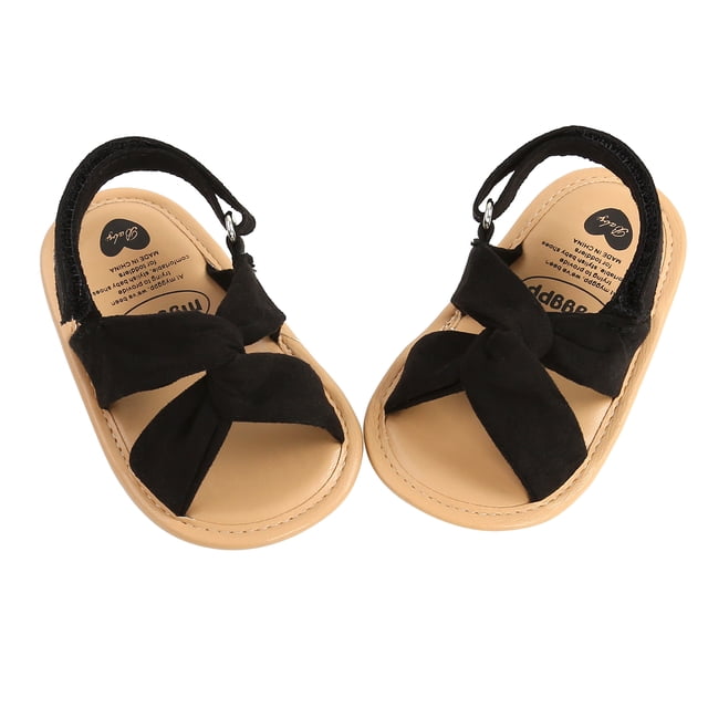 Fortune Summer Baby Girl Sandals Breathable Solid Color Soft Sole Shoes Prewalker