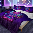 thumbnail image 4 of Sleepwish Gaming Comforter Set for Boys, 3-Piece Neon Gamepad Rocket Kids Bedding Sets Full Size, 4 of 7