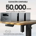 thumbnail image 4 of Zocalo Escritorio Elevable ,140x60cm, Altura Ajustable 78-118cm-Marrón, 4 of 7