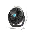 Misting Fan Rechargeable , 6inch Mister Fan 5Speeds, 360° Rotatable