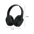 thumbnail image 3 of Meggemo Over Ear Bluetooth Headphones TF Card Wired Wireless Modes Heavy Bass Smart Noise Canceling HIFI Large Speaker Long Battery Life Zero Latency for Music Gaming, 3 of 7