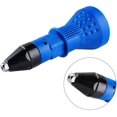 thumbnail image 4 of Pistolet à Rivets Sans Fil Kit d'Outils de Forage Électrique Adaptateur à Rivets Insert Écrou Accessoires d'Outils Électriques (Bleu), 4 of 5