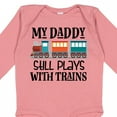 thumbnail image 4 of Inktastic Daddy Still Plays with Trains Boys or Girls Long Sleeve Baby Bodysuit, 4 of 5